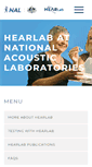 Mobile Screenshot of hearlab.nal.gov.au