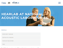 Tablet Screenshot of hearlab.nal.gov.au